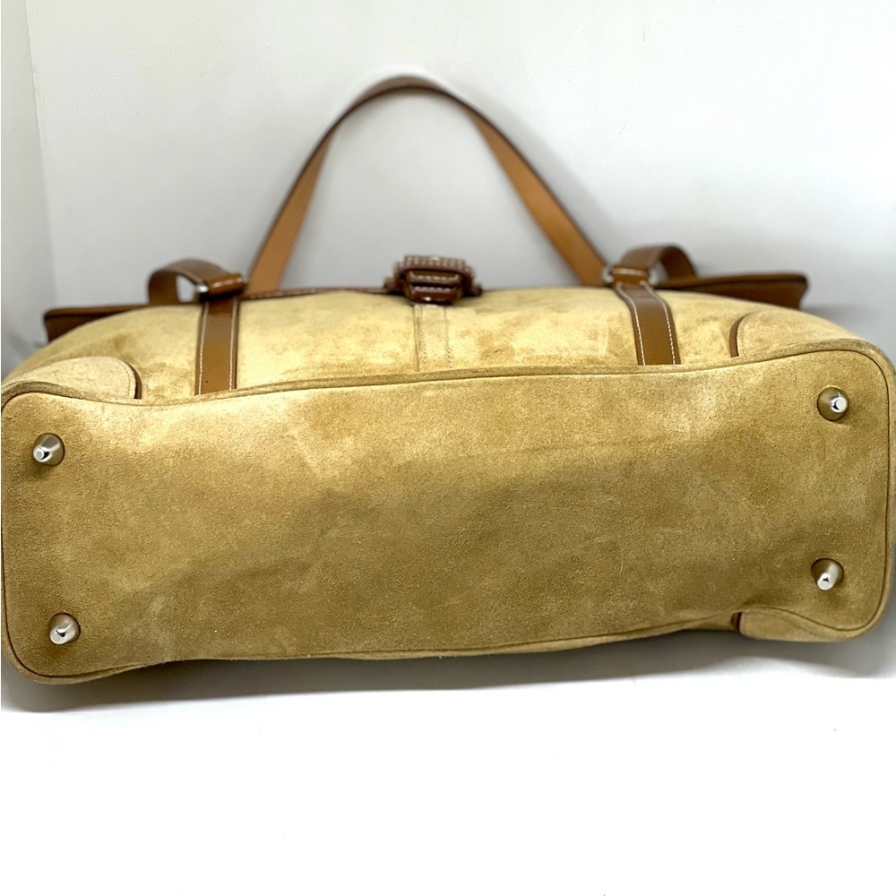 COACH💥RARE-VINTAGE~SOLD OUT💥Hampton Suede Satchel - Picture 13 of 14